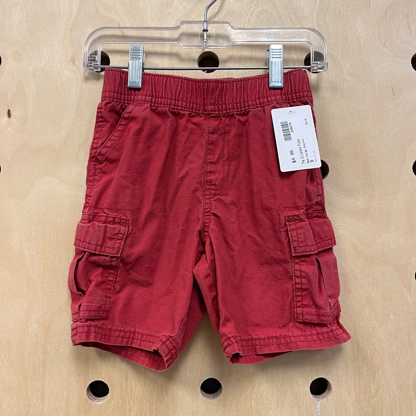 Red Cargo Shorts