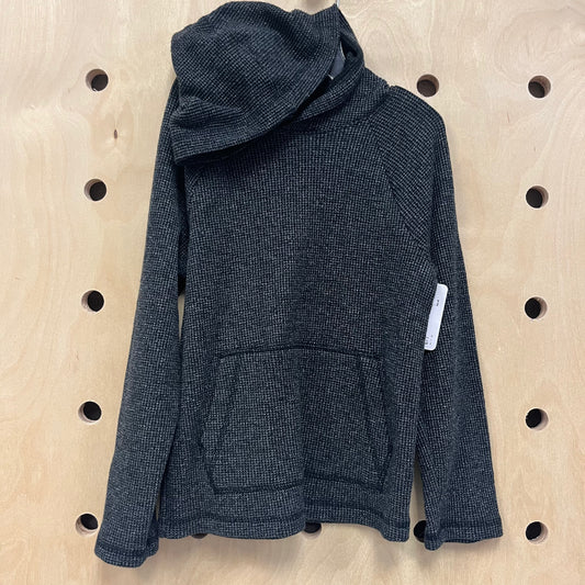 Dark Grey Waffle Thin Hoodie