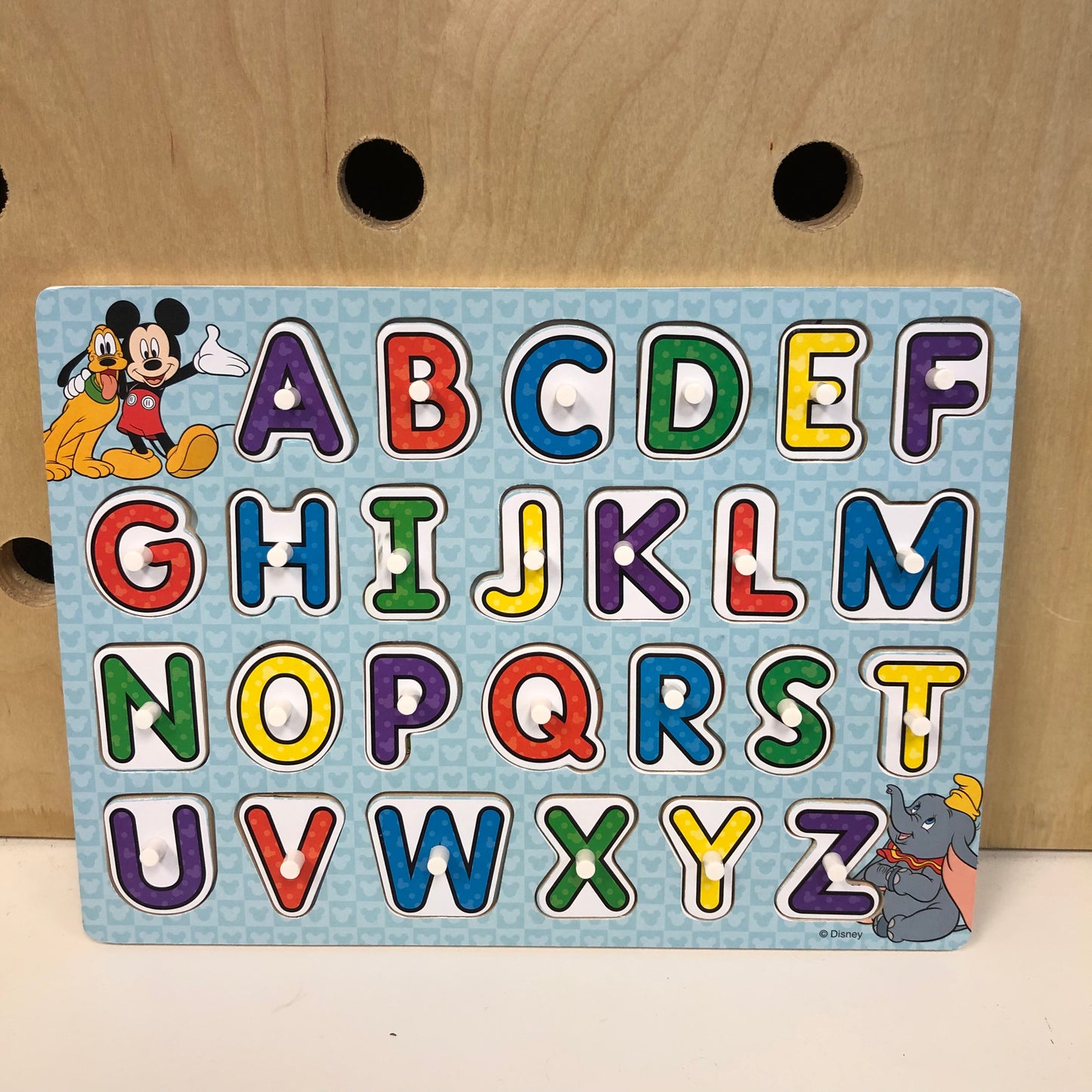 Mickey Alphabet Peg Puzzle