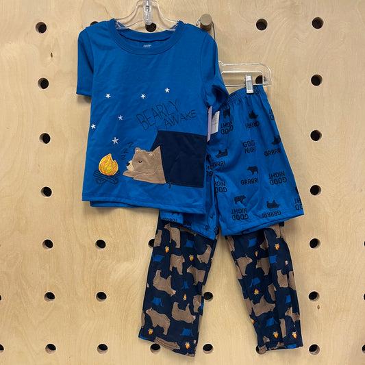 Bearly Awake 3pc. Pajamas NEW!
