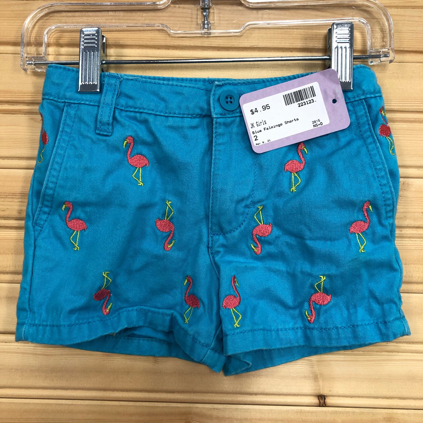 Blue Flamingo Shorts