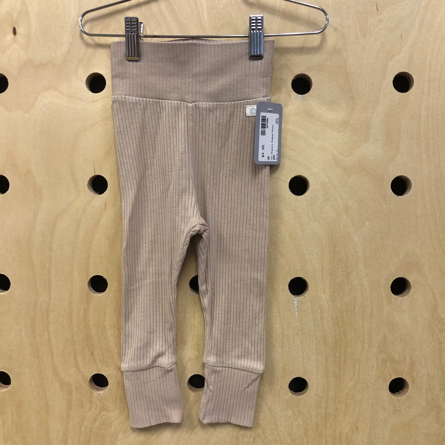 Tan Orgnaic Ribbed Pants