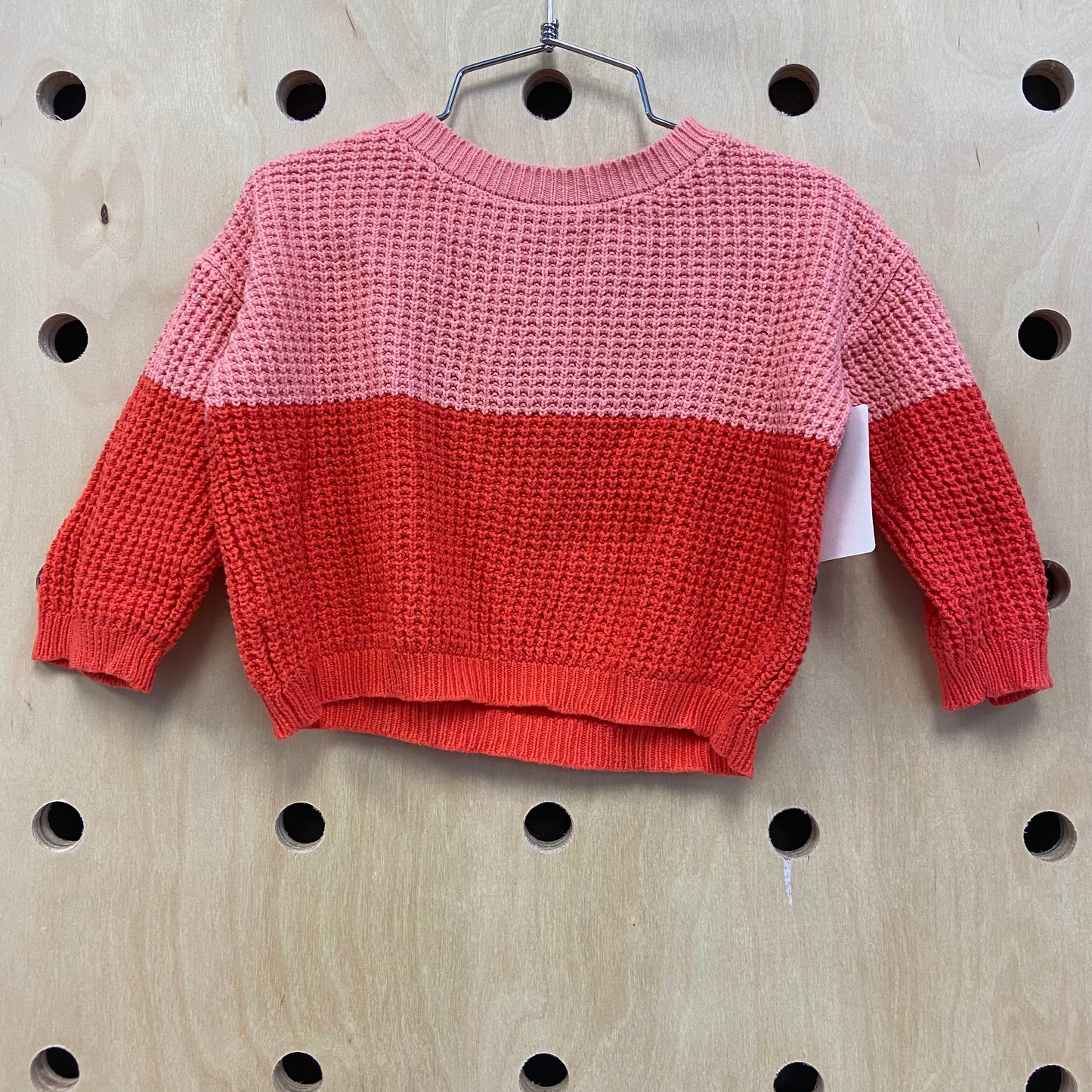 Orange/Pink Knit Sweater