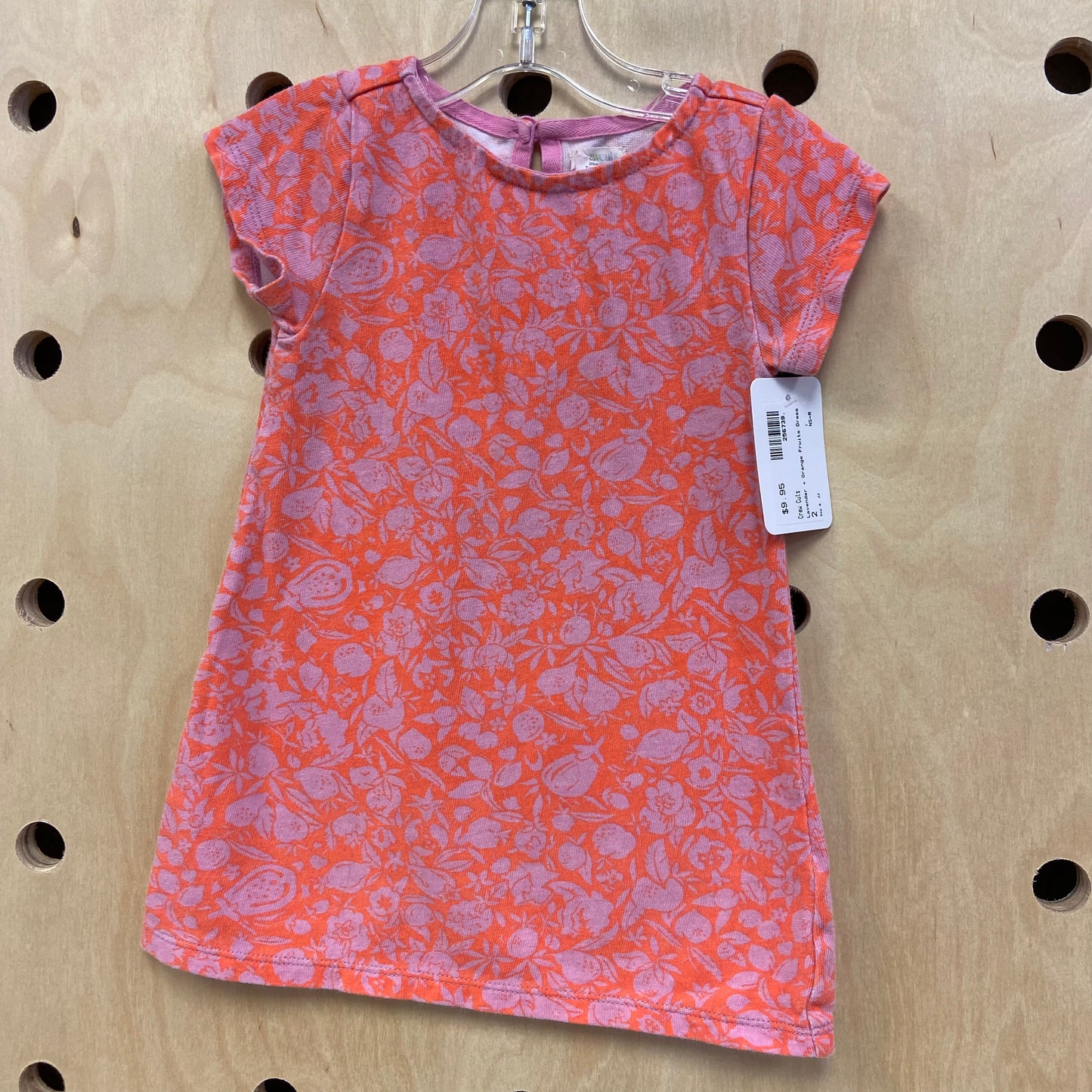 Lavender + Orange Fruits Dress