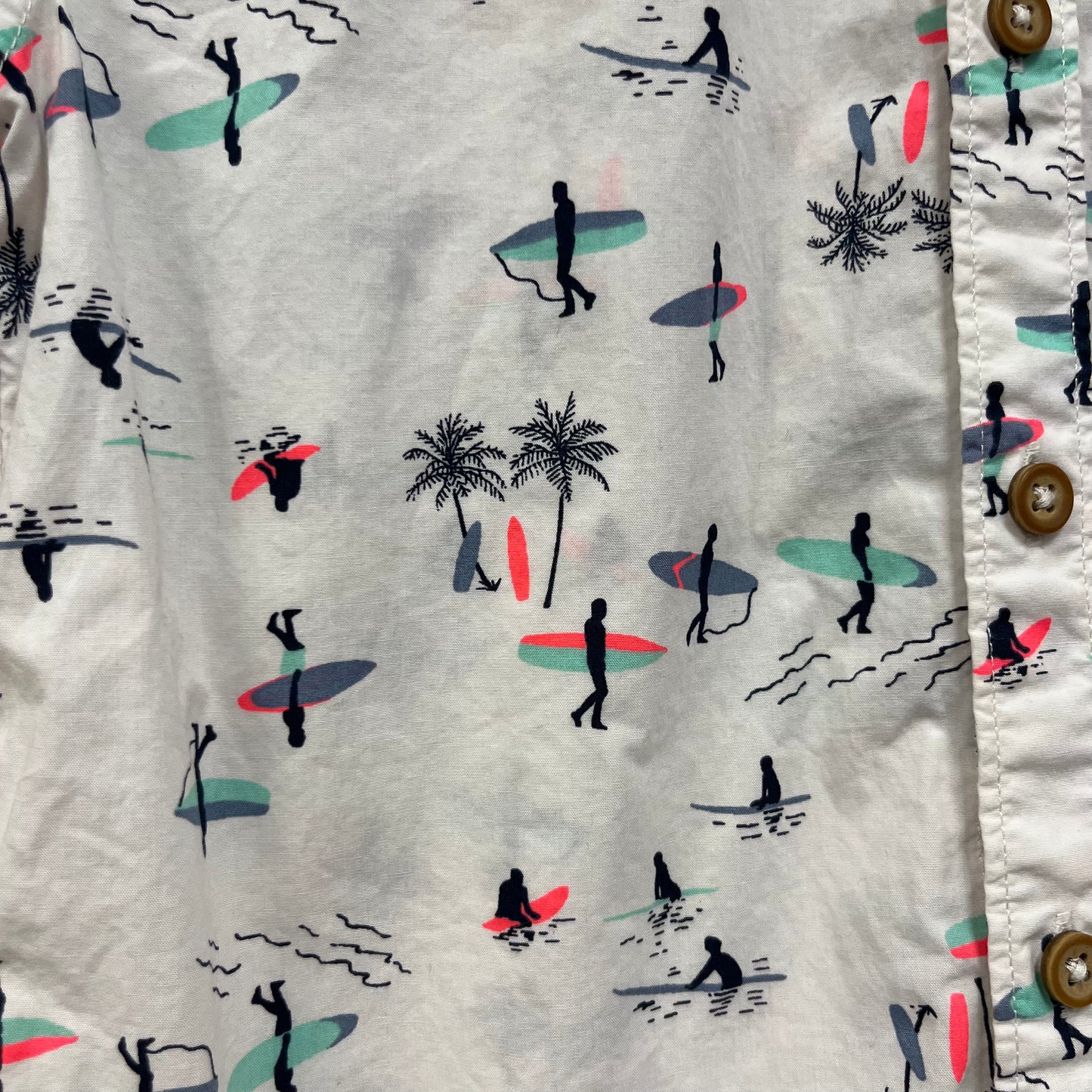 Surf Scene Button Up Shirt