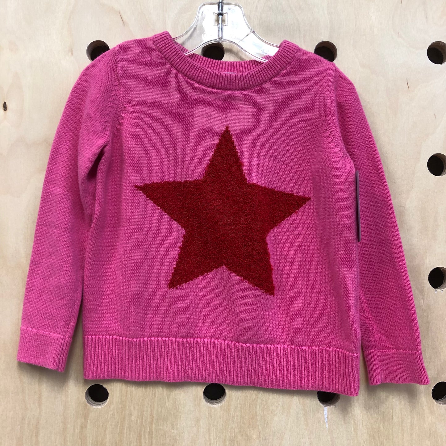 Pink + Red Star Sweater