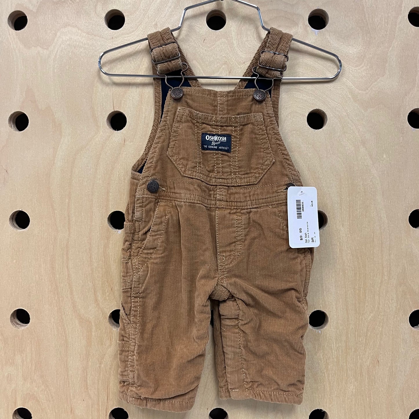 Tan Cord Overalls