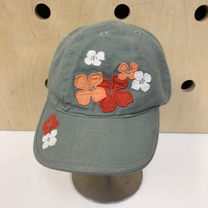 Sage + Orange Floral Hat