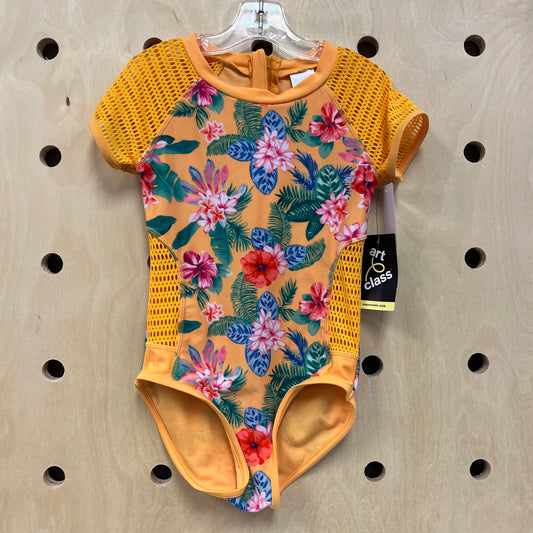 Orange Floral Swimsuit NEW!