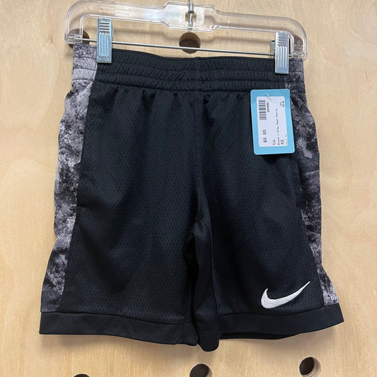 Black + Grey Mesh Shorts