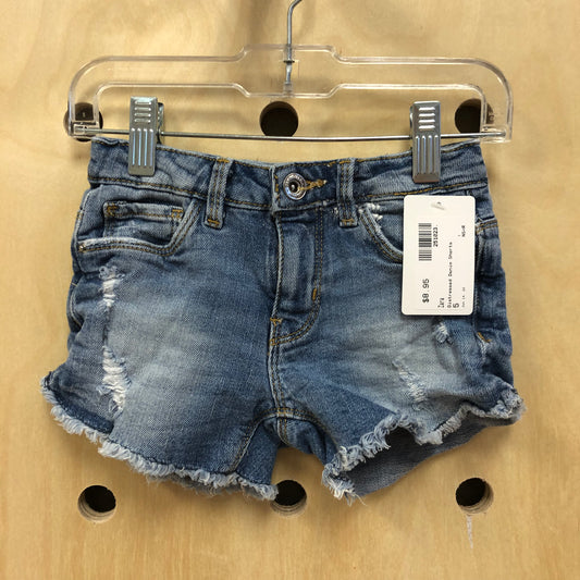 Distressed Denim Shorts