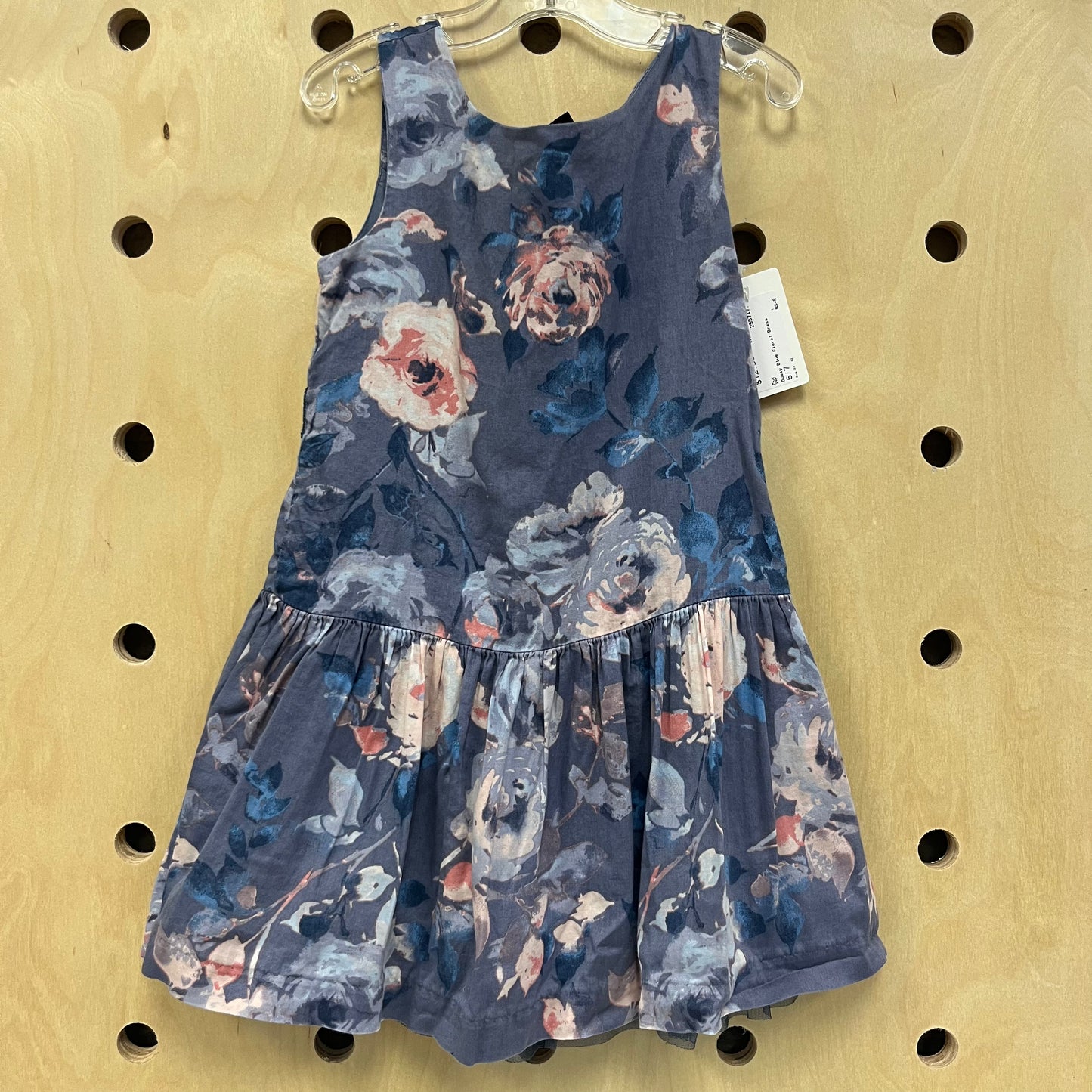 Dusty Blue Floral Dress