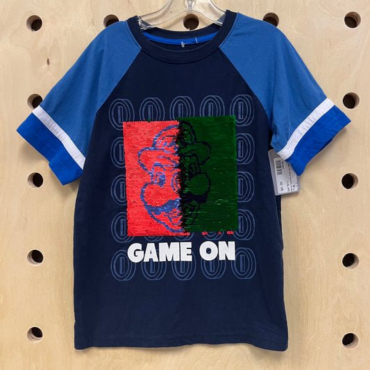 Mario Sequins Game On Tee