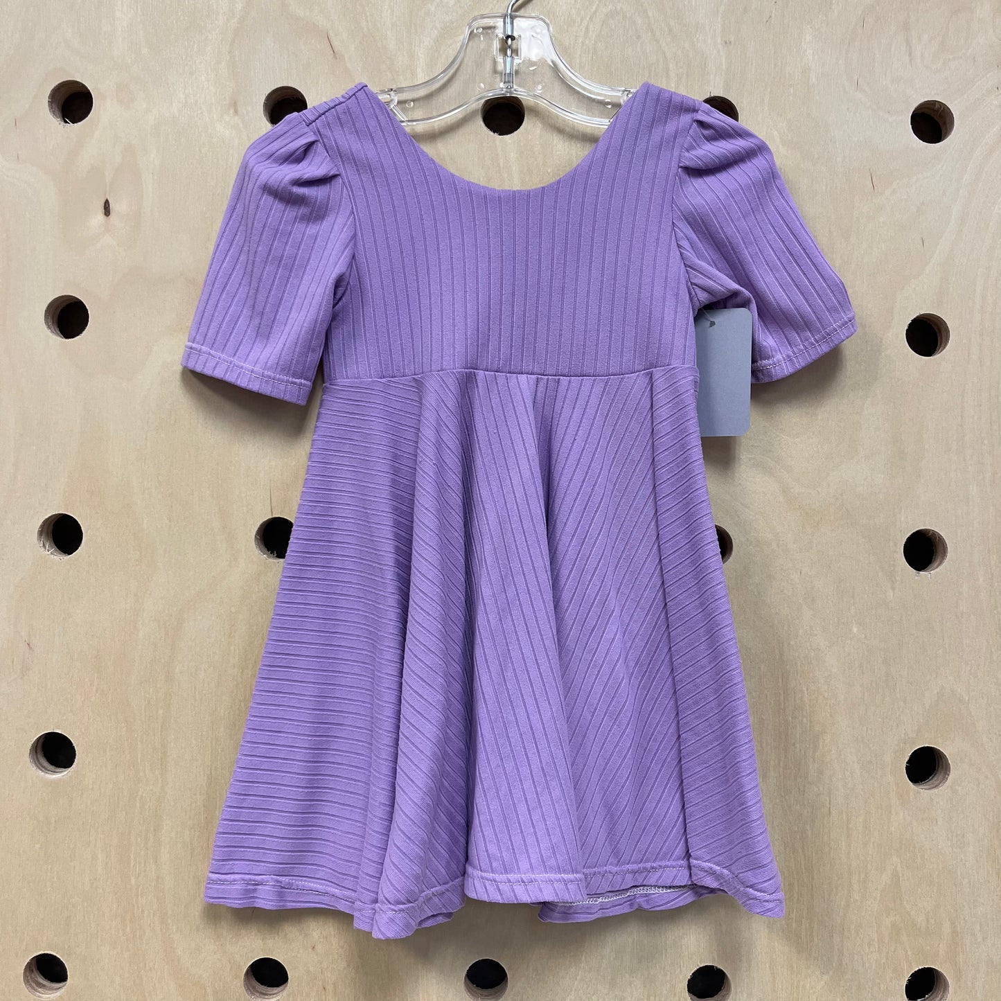Lavender Wide Ribbed Dress