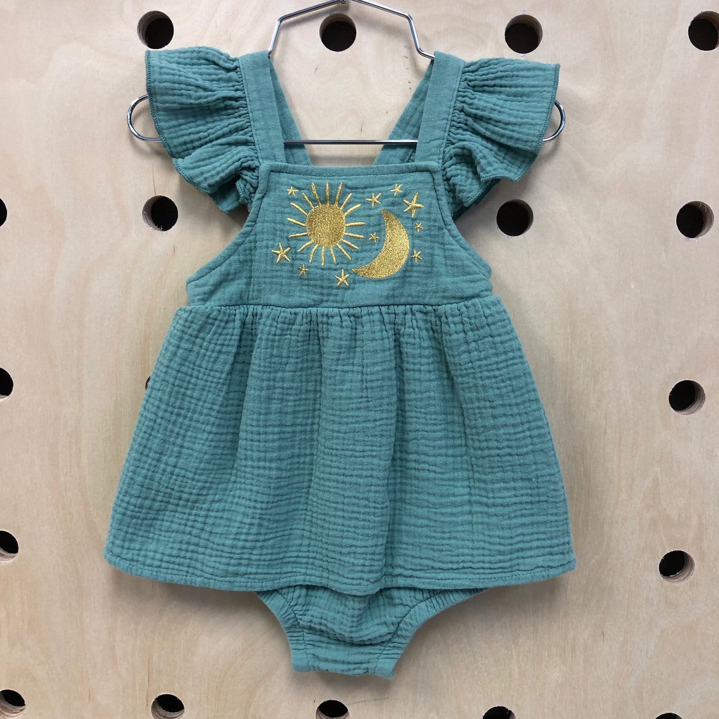 Sage Muslin Celestial Romper