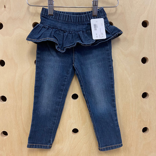 Denim Ruffle Bottoms
