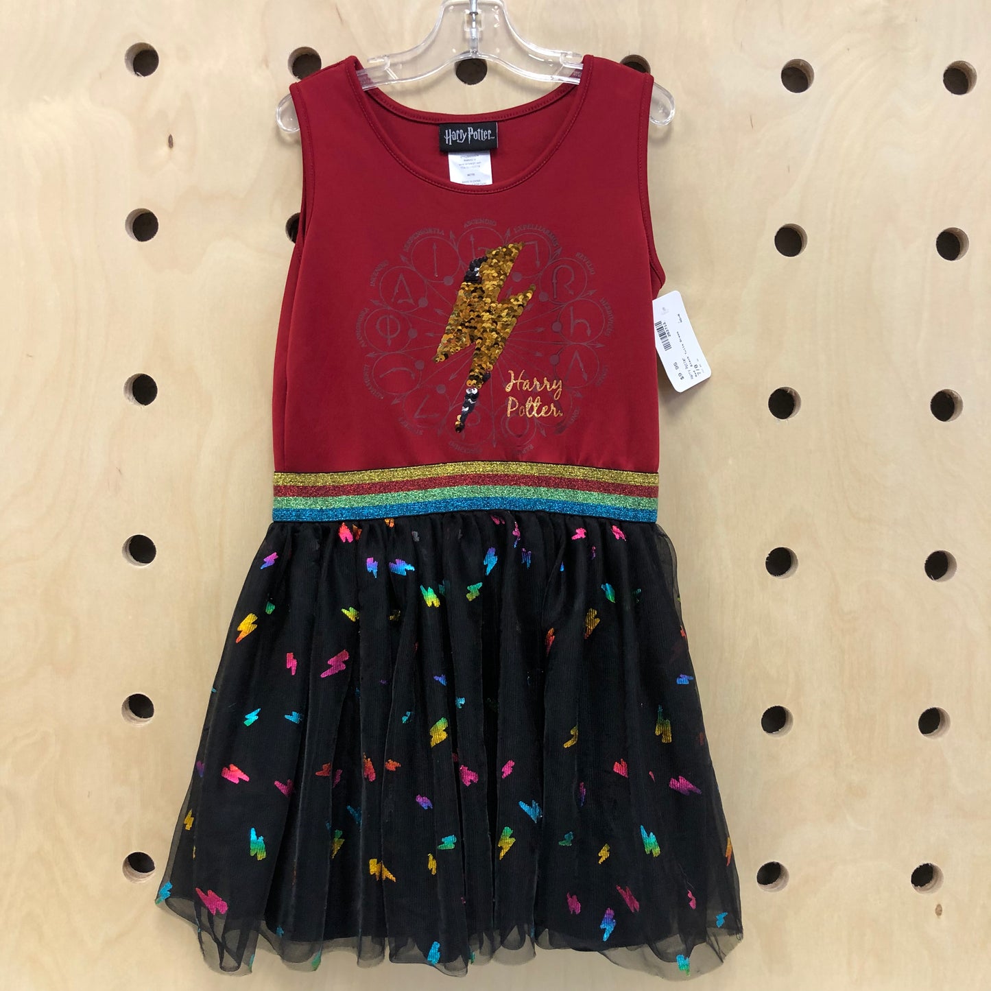 Red  Black Tulle Dress