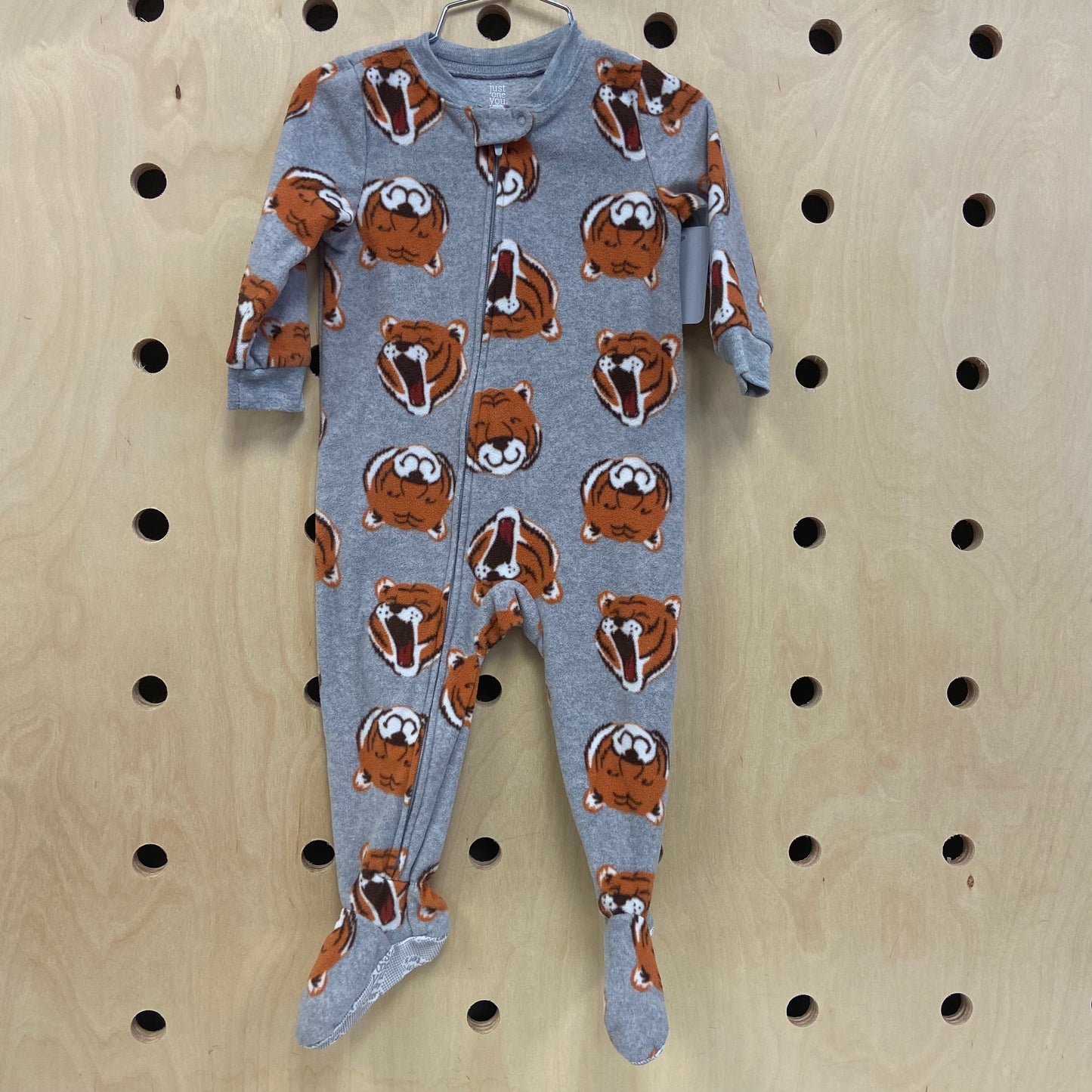 Grey Tiger Fleece Pajamas