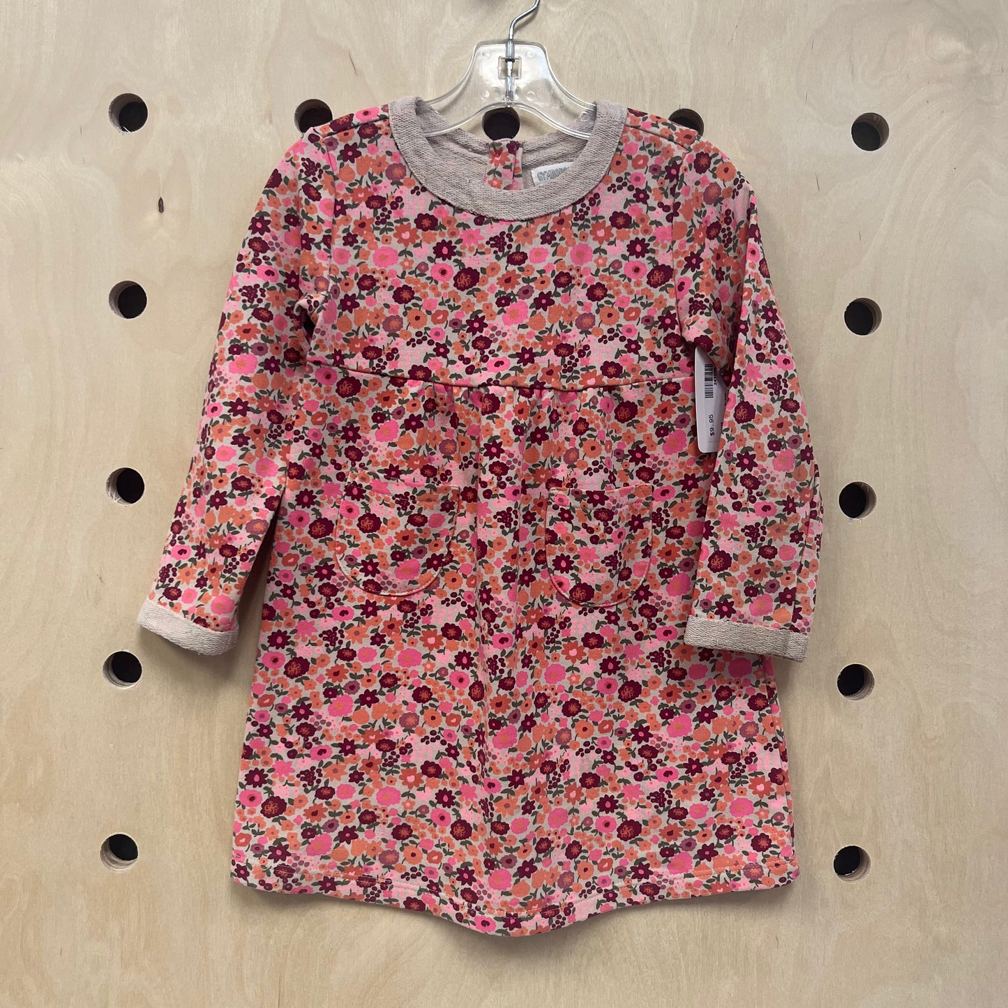 Peach Floral Dress