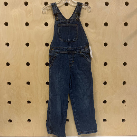 Dark Wash Denim Overalls
