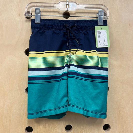 Teal & Blue Swim Trunks