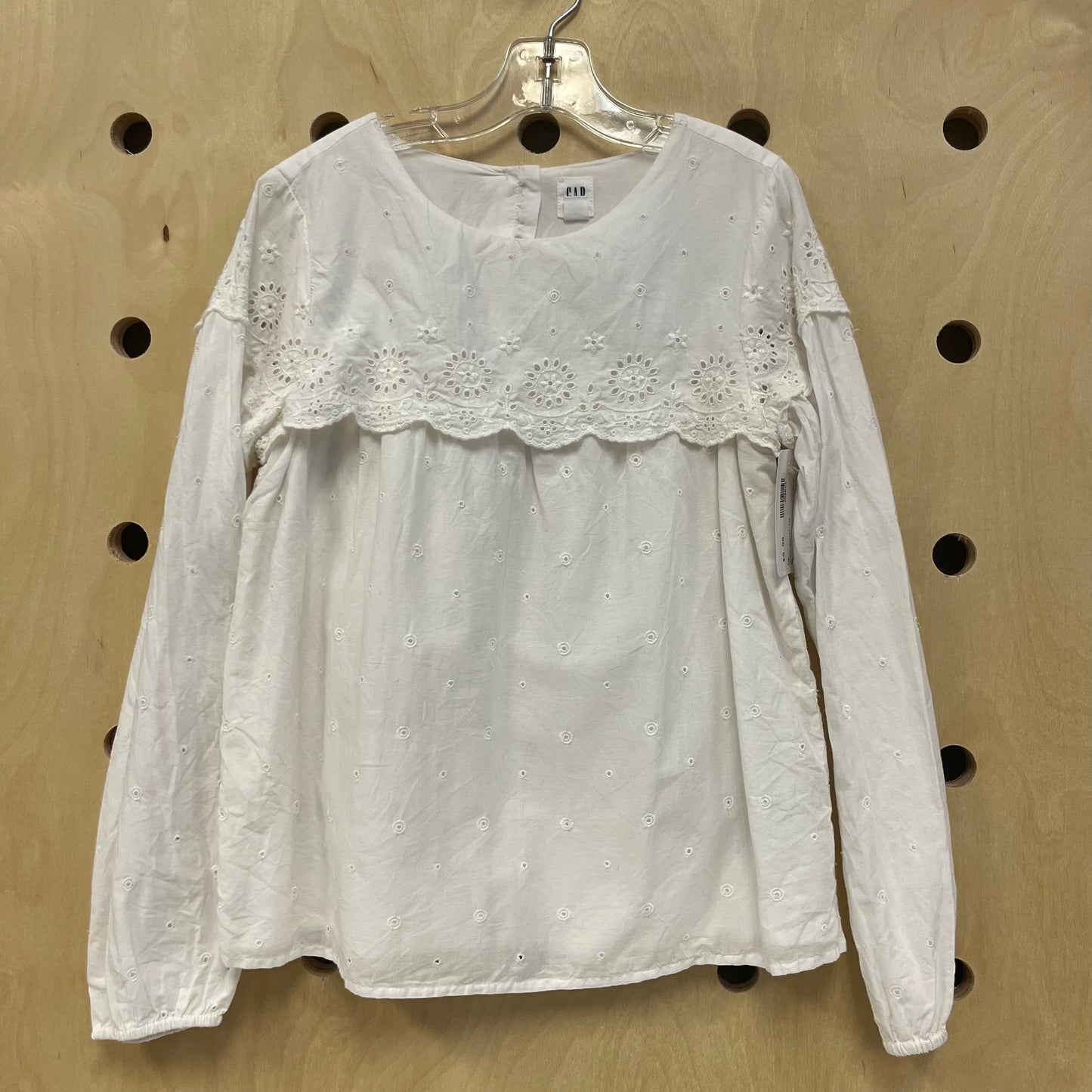 White Eyelet Top