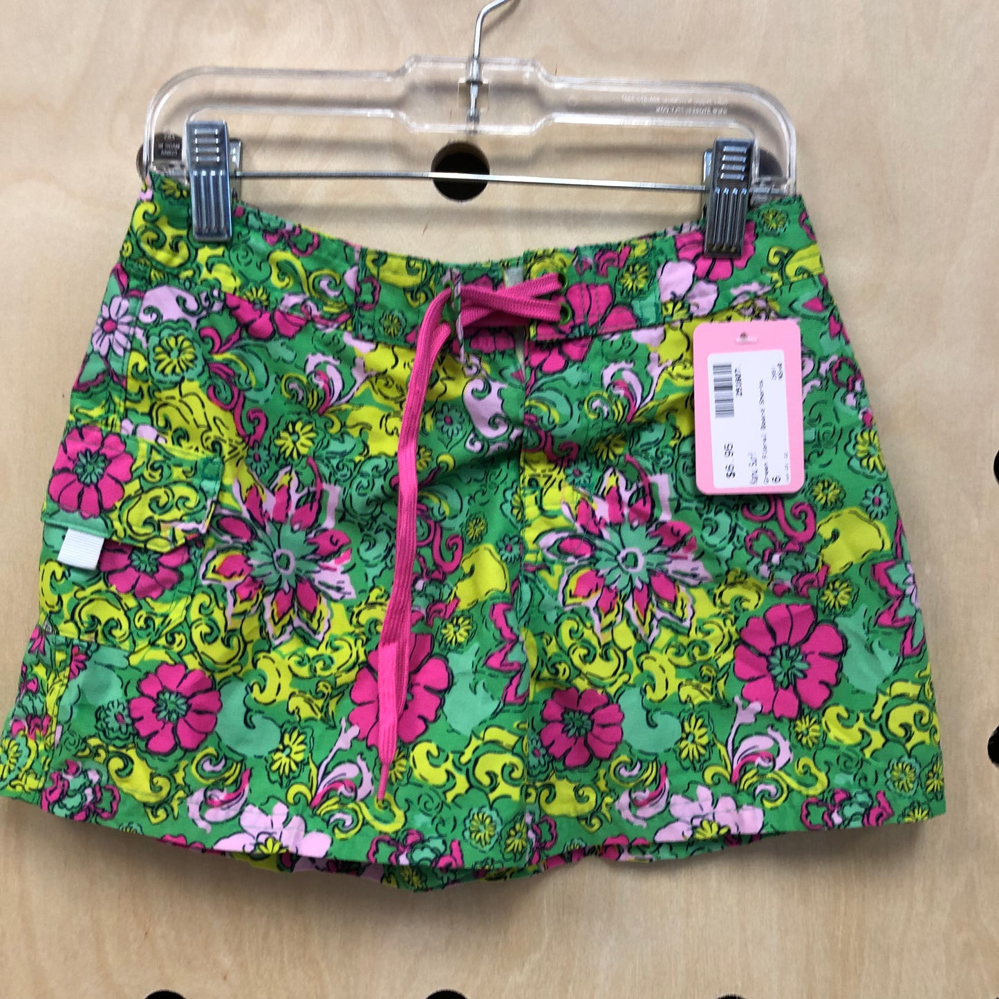 Green Floral Board Shorts