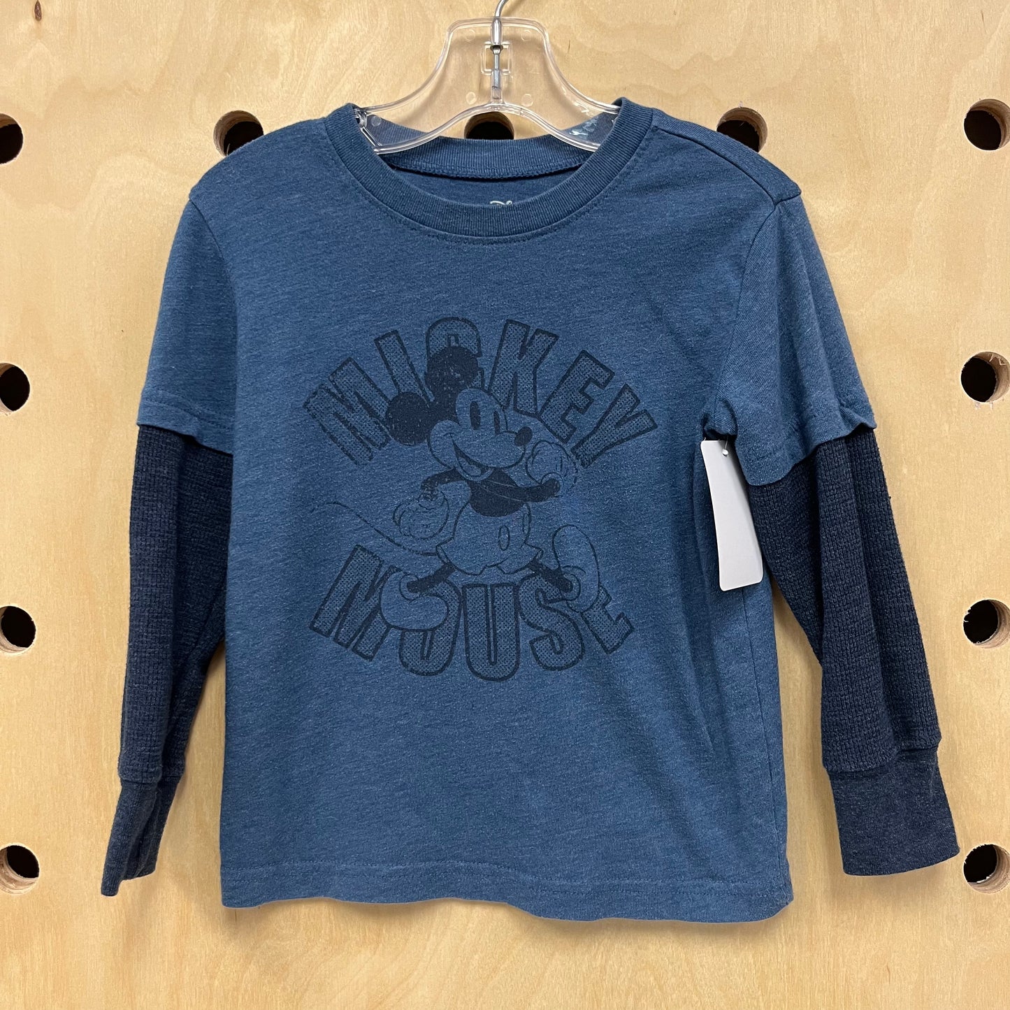 Navy Mickey Long Sleeve Tee