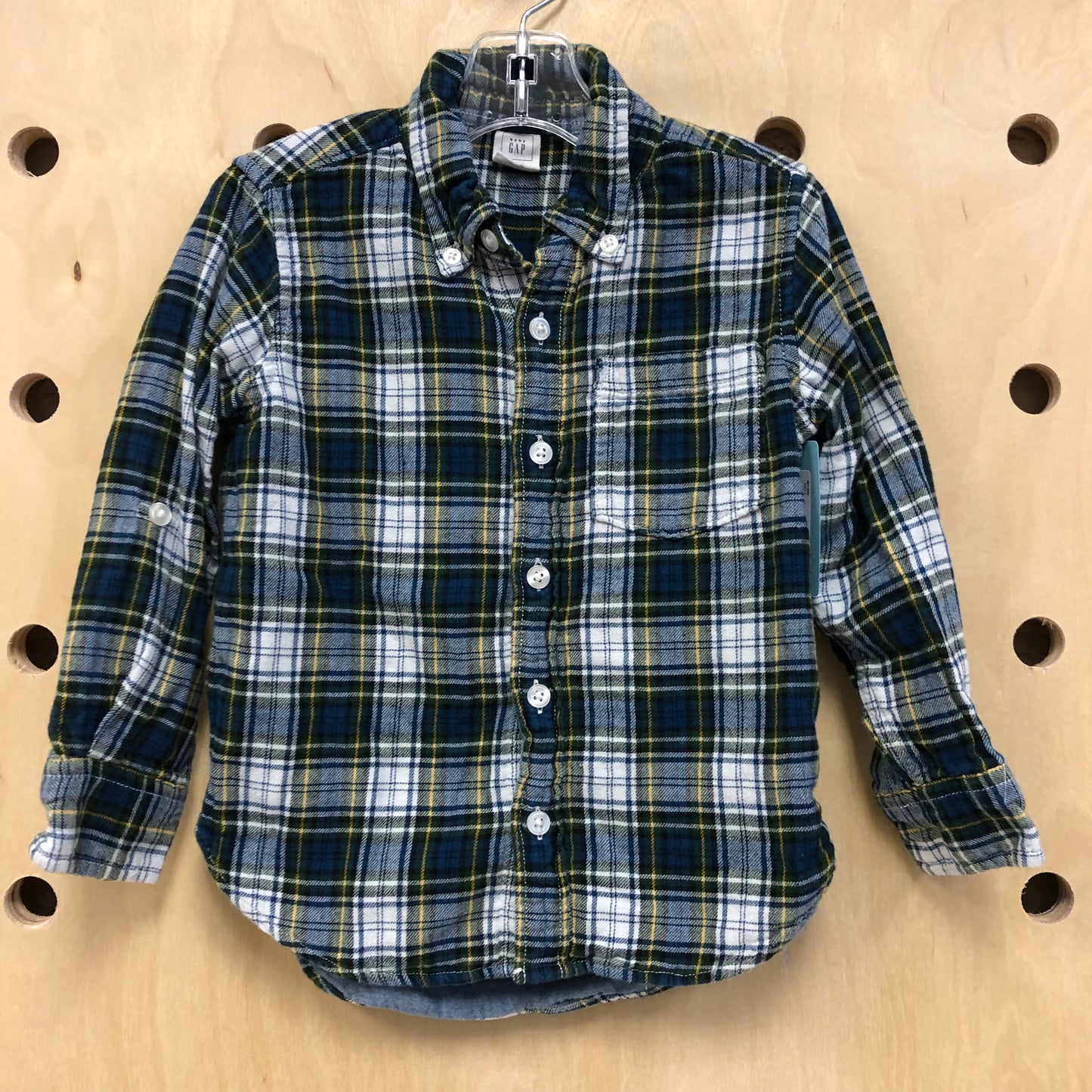 Blue + Yellow Plaid Flannel