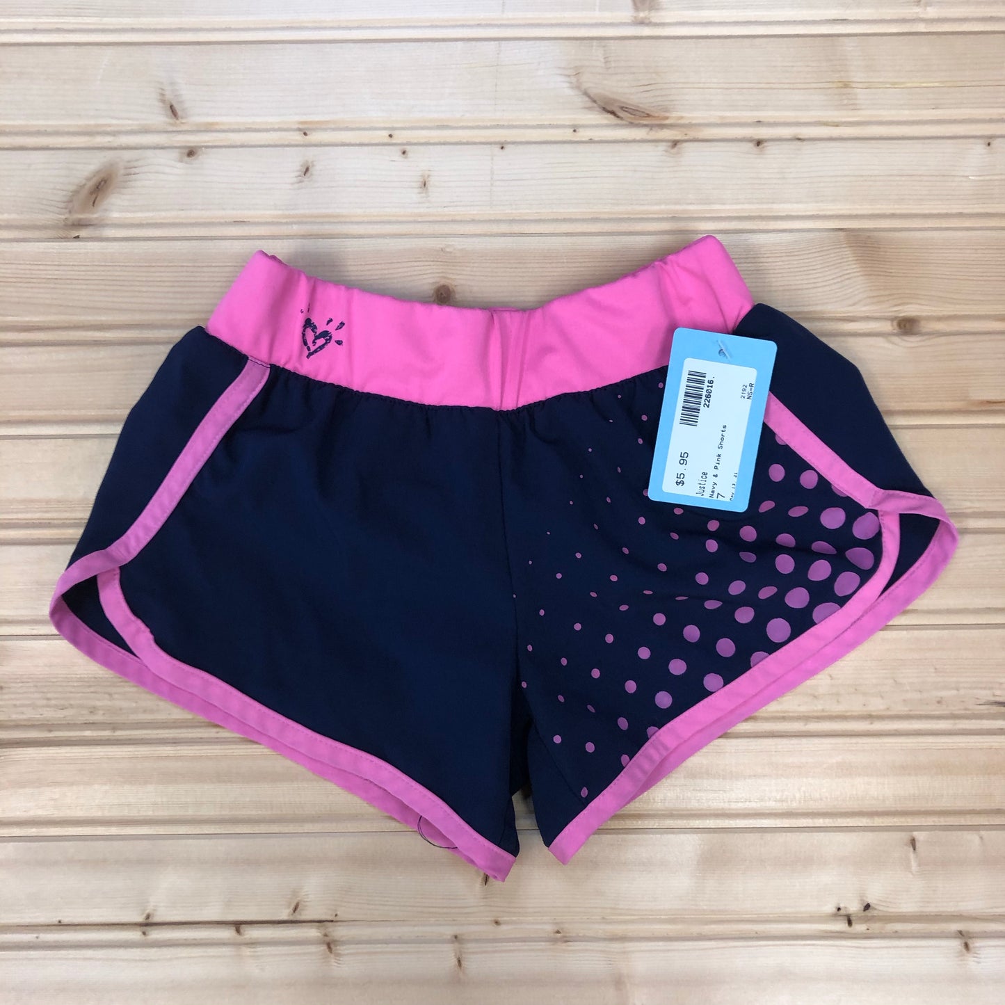 Navy & Pink Shorts