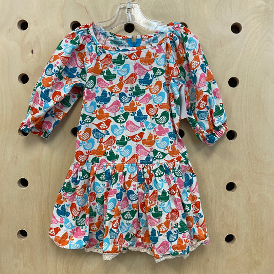 Cream Birdy Dress