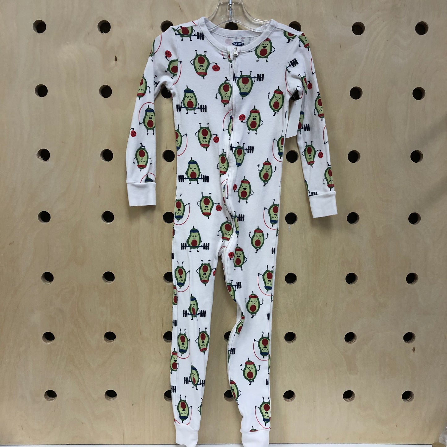 White Sporty Avo Pajamas