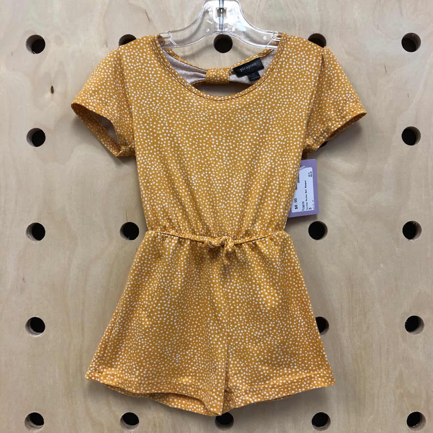 Yellow Polka Dot Romper