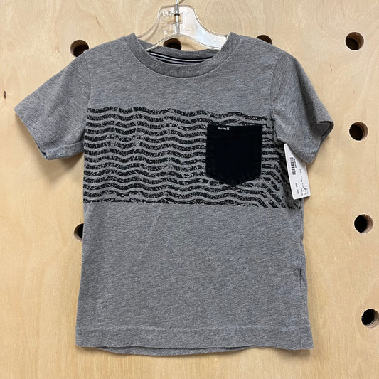 Grey Wavy Stripe Tee