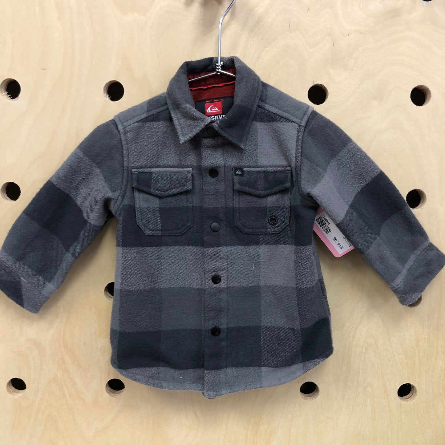 Grey Flannel Snap Jacket