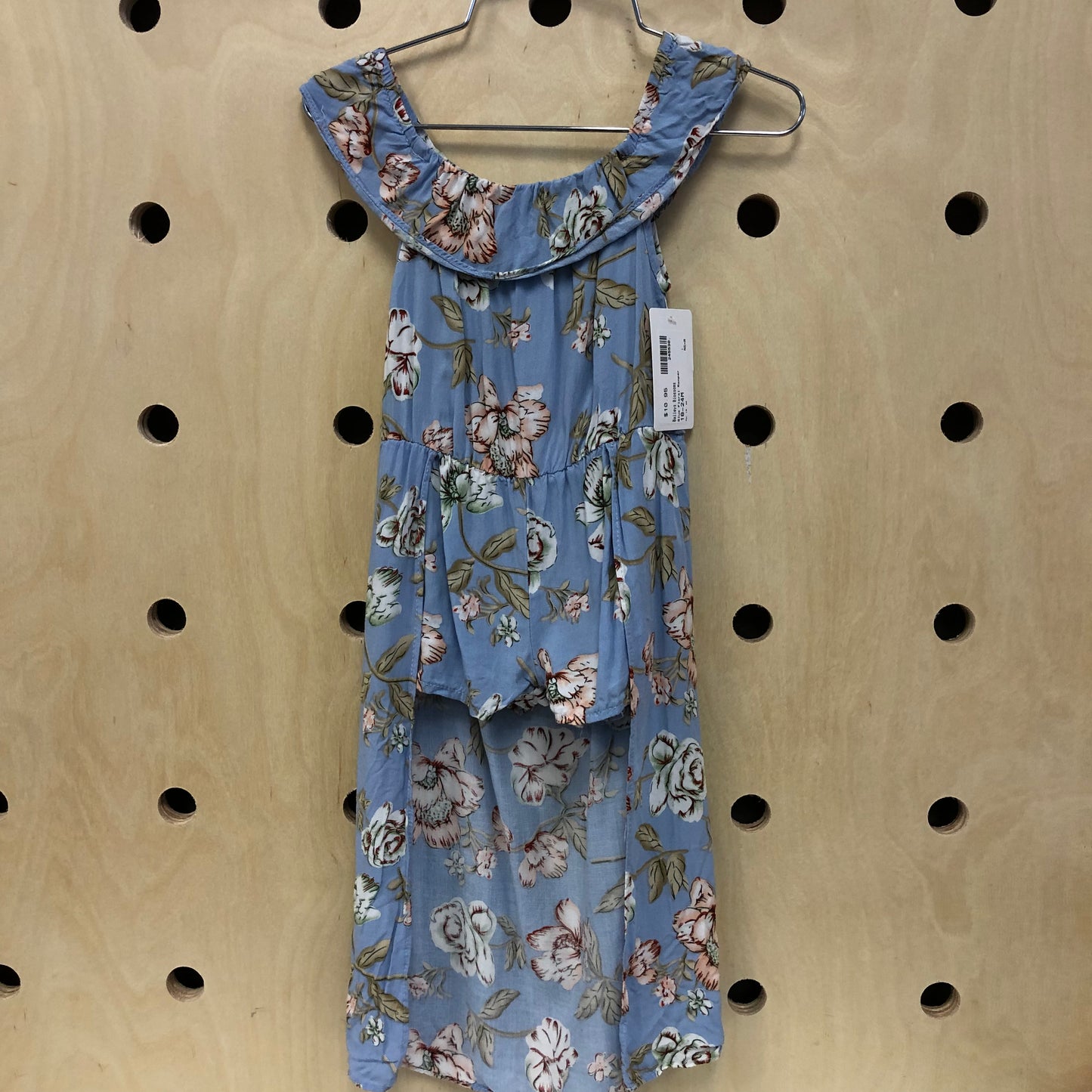 Blue Floral Romper