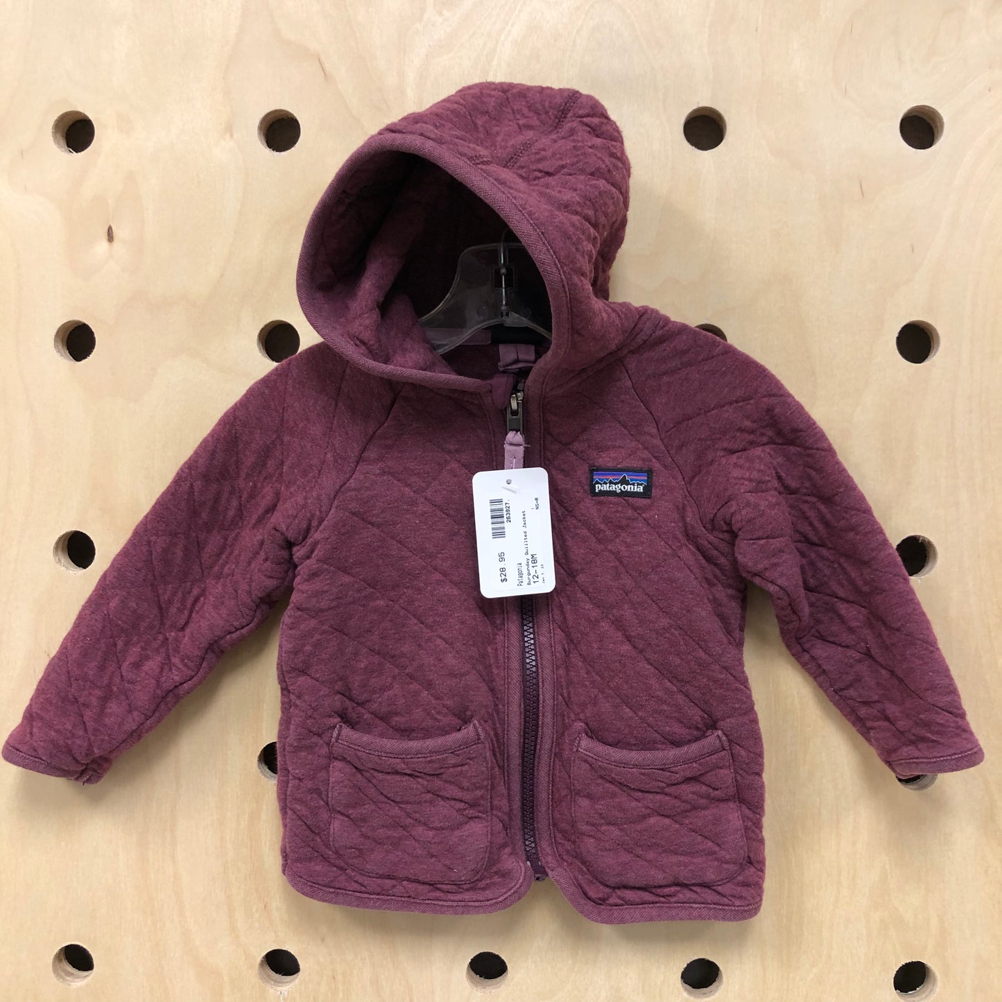 Burgundy Quilted Jacket