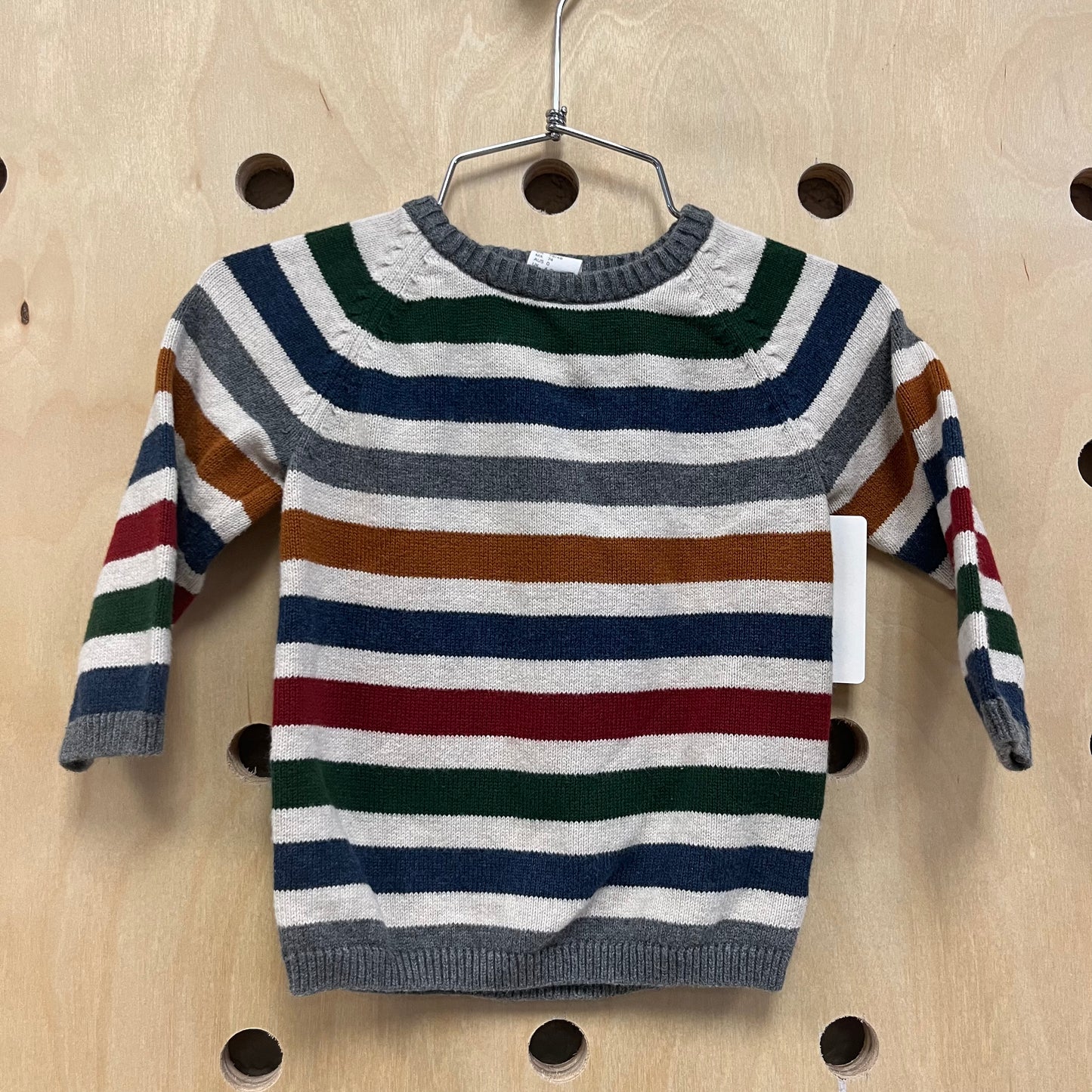 Colorful Striped Knit Sweater
