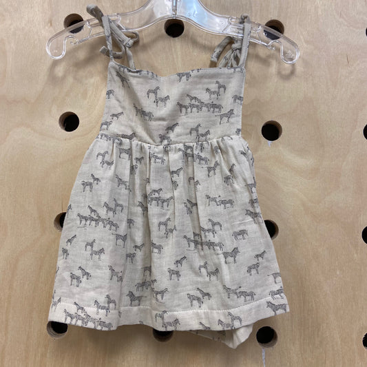 Cream Zebra Tank NEW