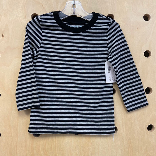 Black + Grey Long Sleeve Tee