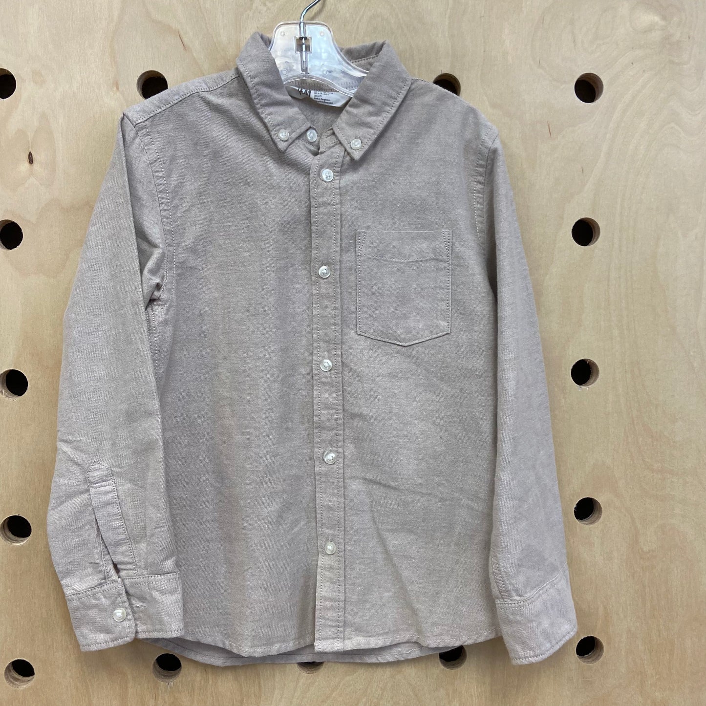 Oatmeal Button Up Top