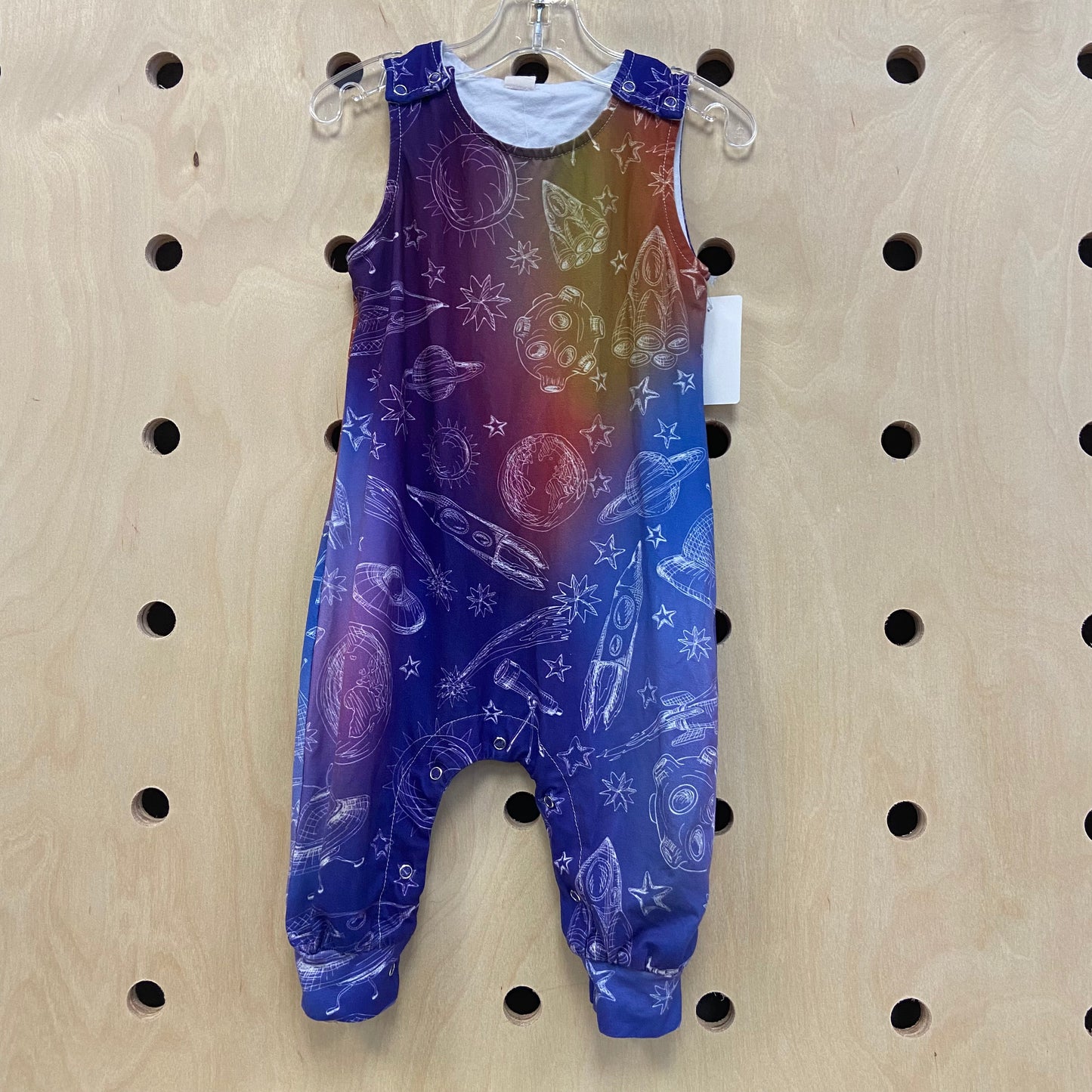 Purple Ombre Space Soft Romper