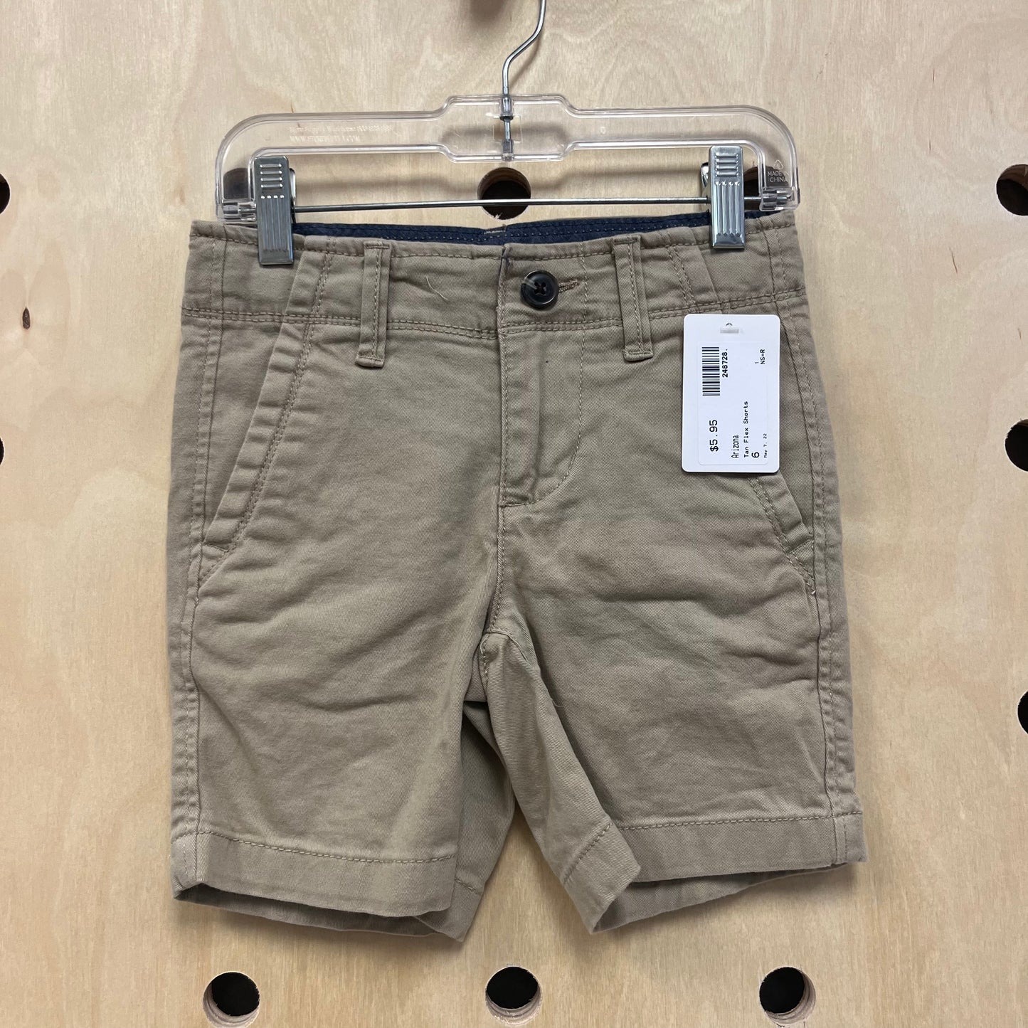 Tan Flex Shorts