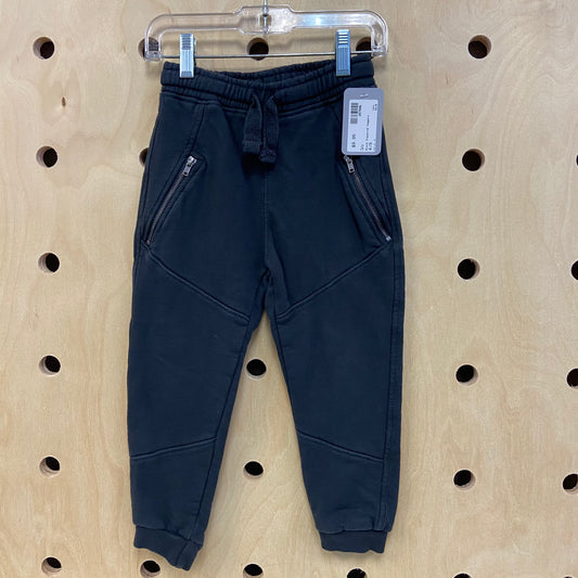 Black Zippered Joggers