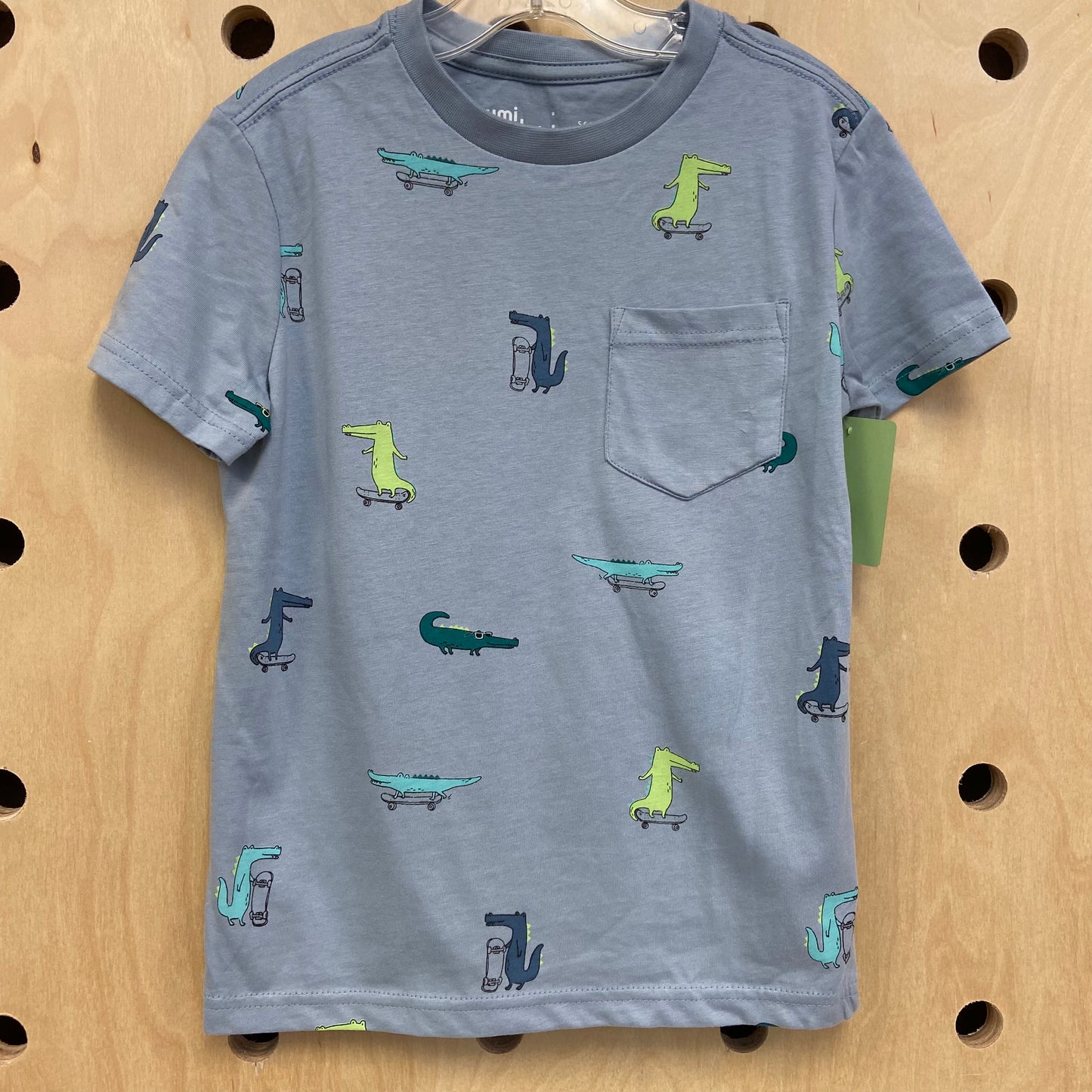 Blue Skating Gator Tee