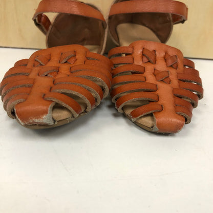 Brown Velcro Strap Sandals