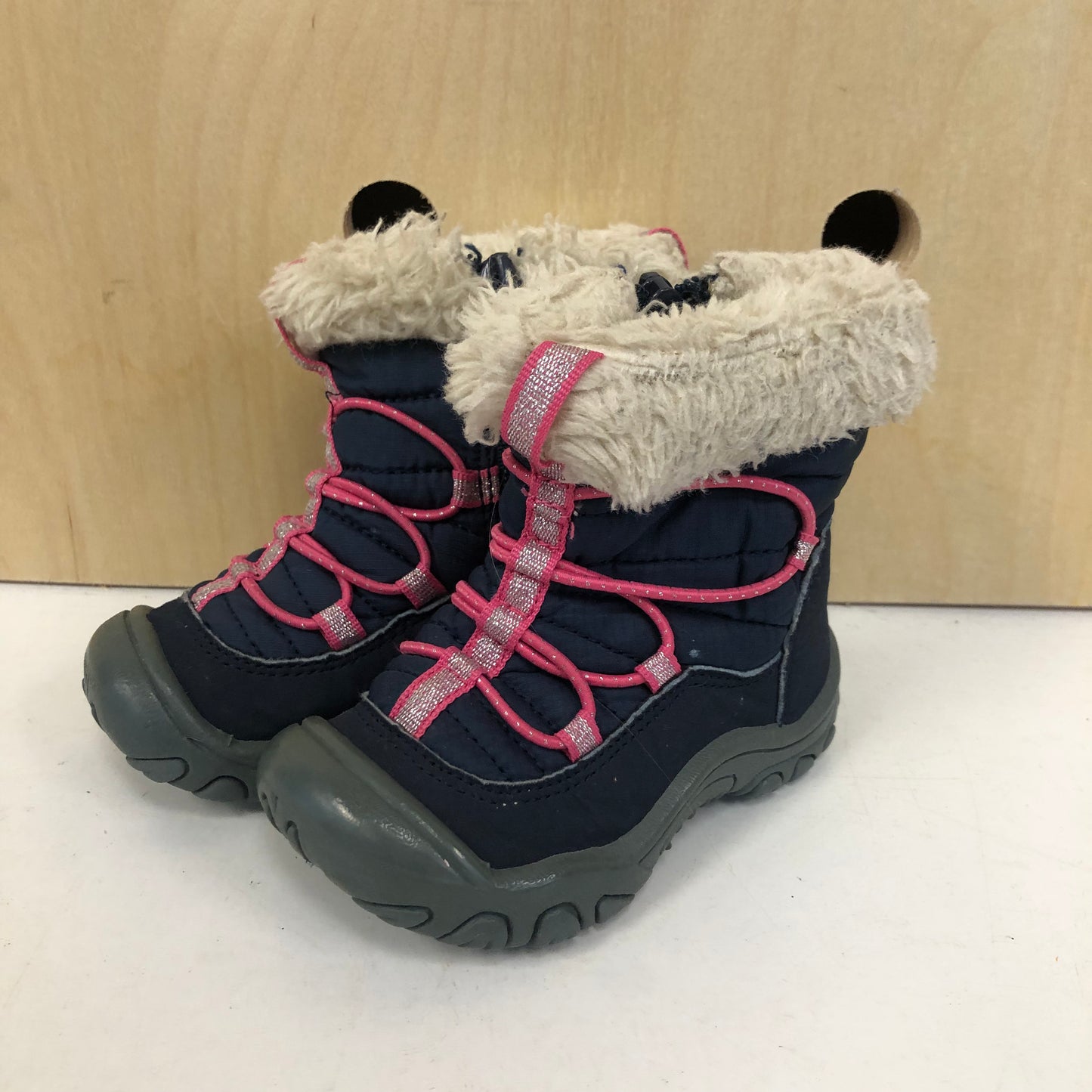 Blue + Pink Snow Boots