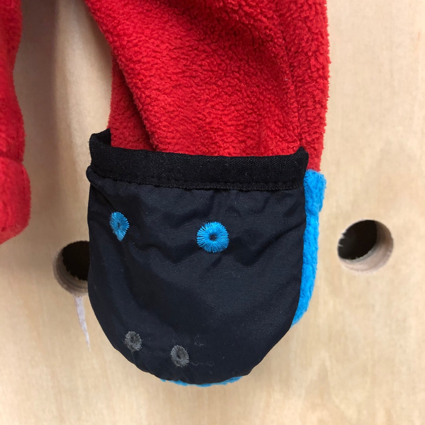 Red Fleece Zip Hoodie