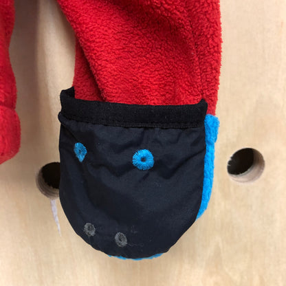 Red Fleece Zip Hoodie