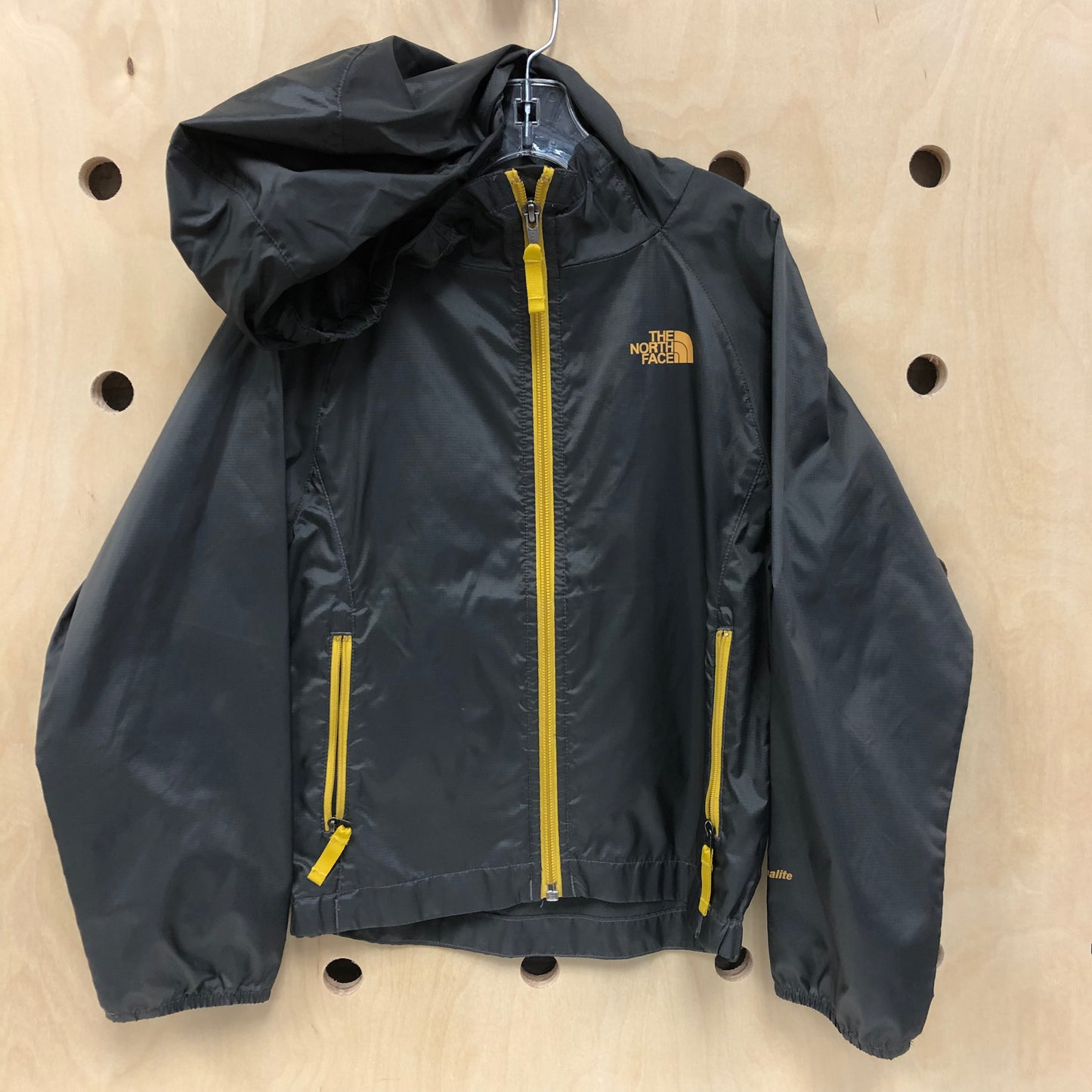 Grey + Yellow Windbreaker